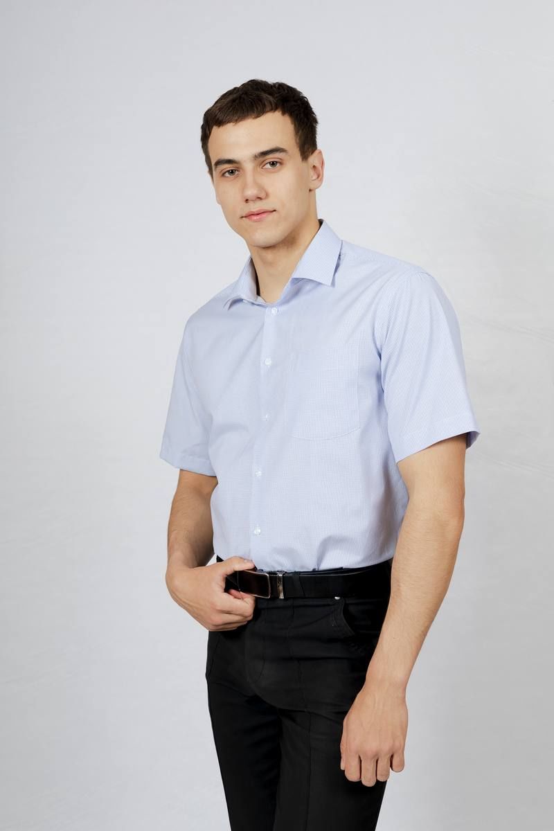 Рубашки с коротким рукавом Nadex 01-036522/404-23_182 бело-синий