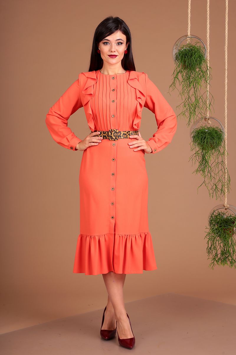 Платье Мода Юрс 2484 оранжевый