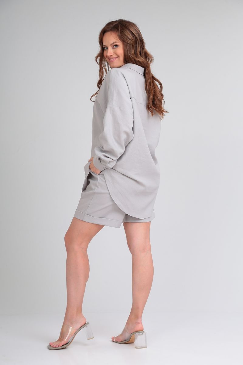 Женский комплект с шортами Michel chic 1332 серый