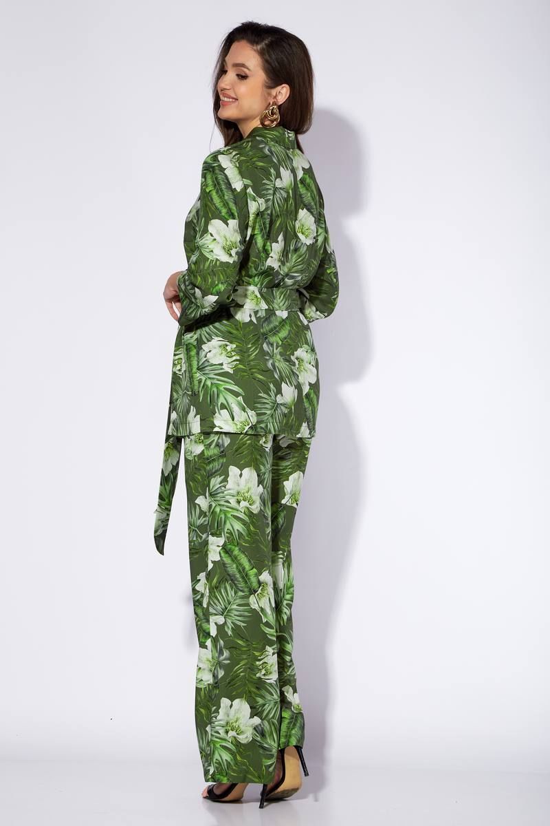 Брючный костюм TAiER 1199 зеленый