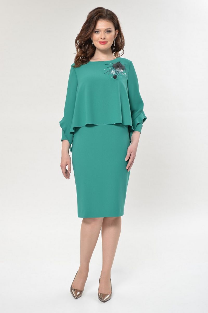 Платье Faufilure С887 зеленый