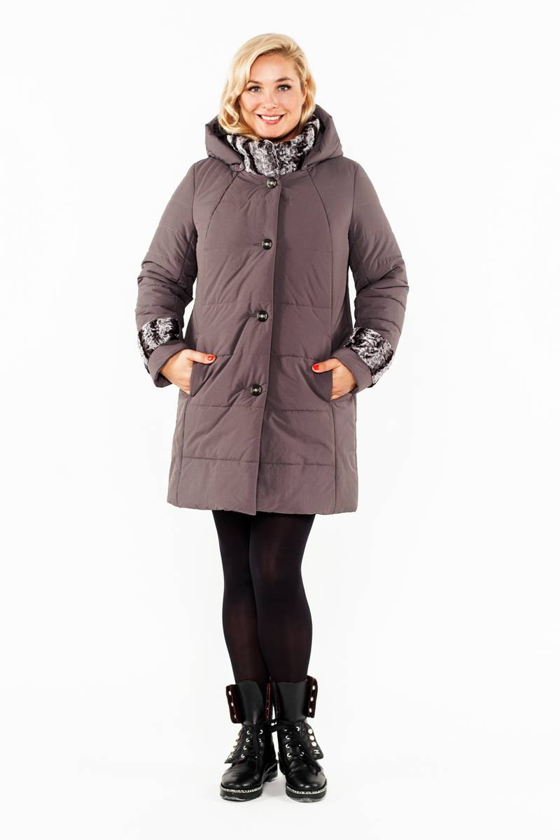 Женское пальто Bugalux 438 164-серый