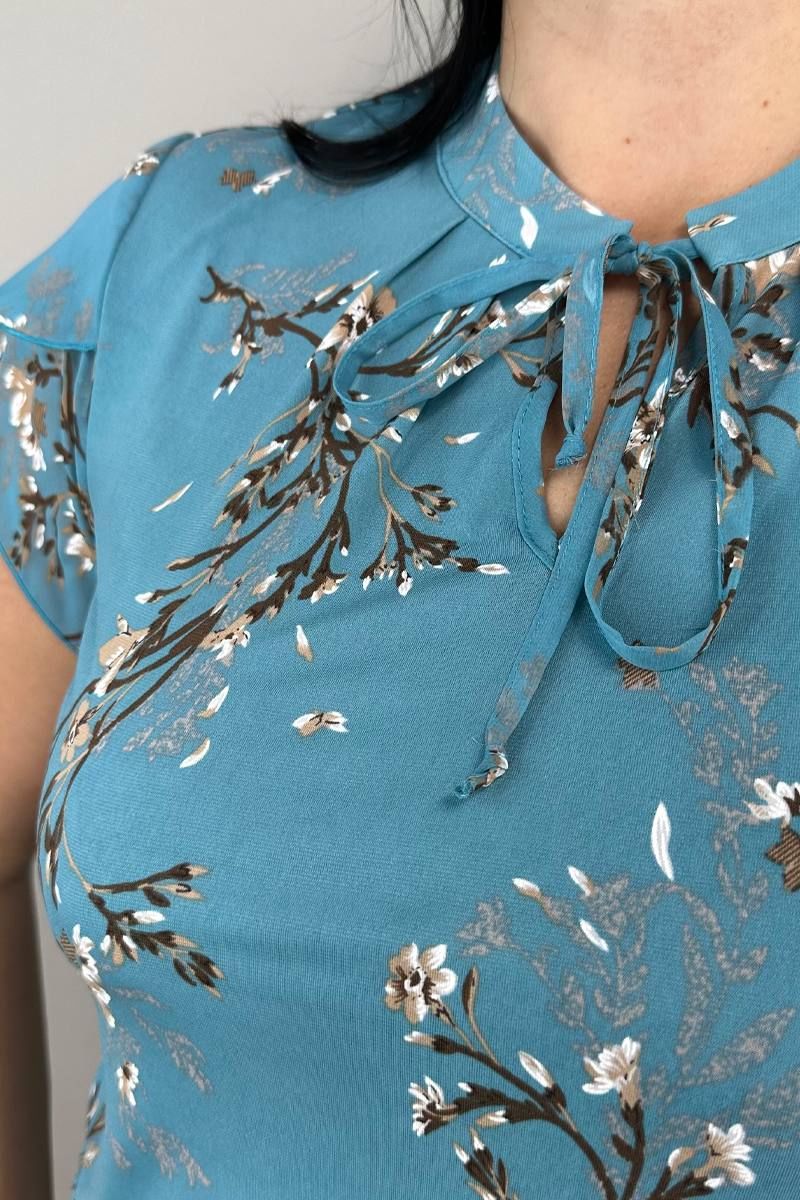 Блузы LindaLux 1-378/1 голубая_сакура