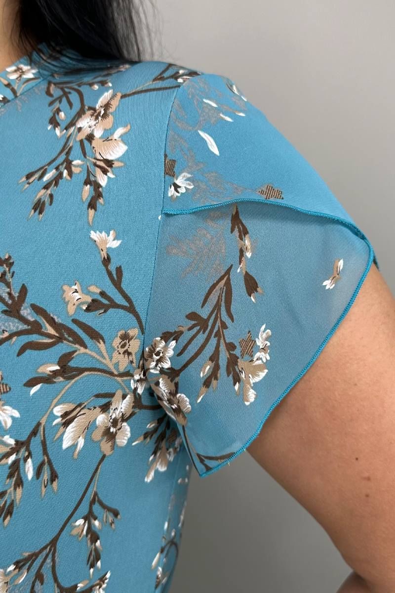 Блузы LindaLux 1-378/1 голубая_сакура