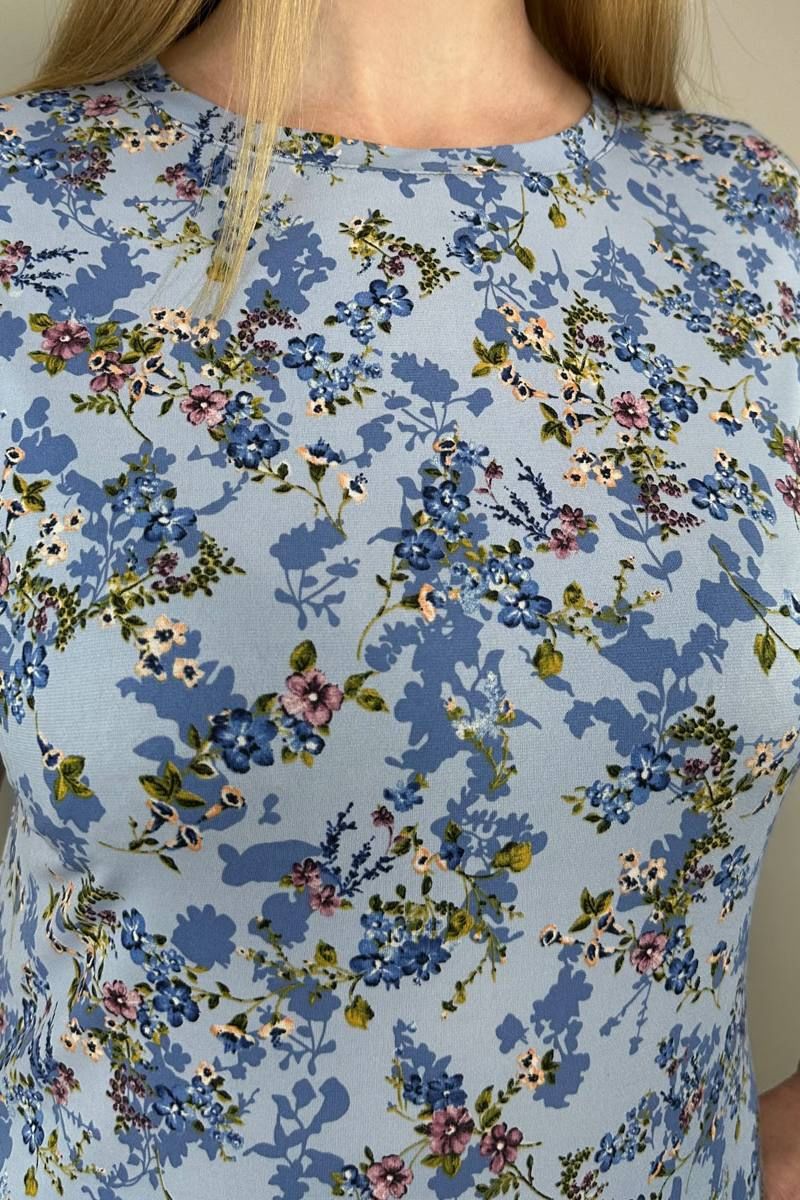 Блузы LindaLux 1-194 голубой_цветок