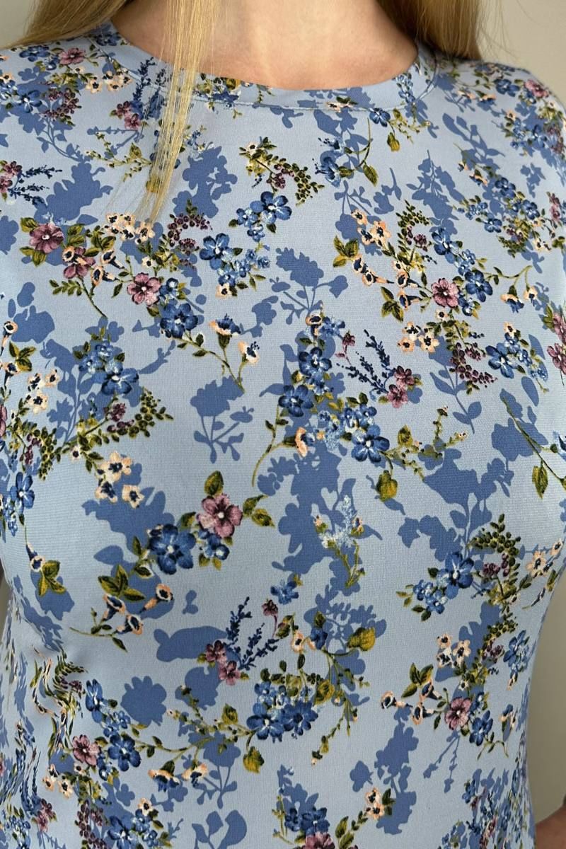 Блузы LindaLux 1-194 голубой_цветок