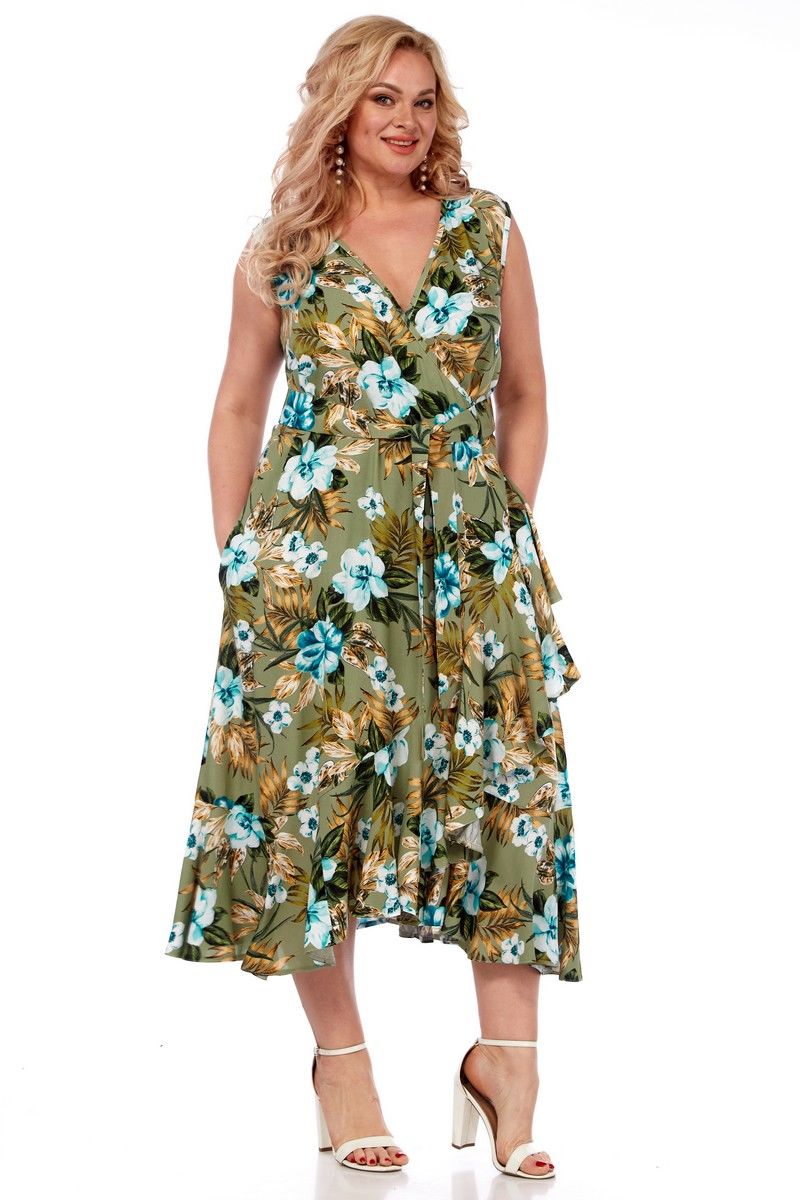 Платья Celentano lite 5007.1 оливковый