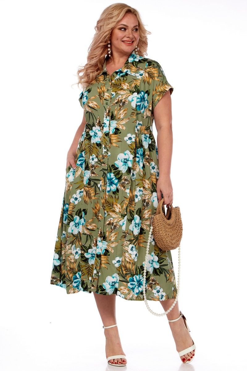 Платья Celentano lite 5010.2 оливковый