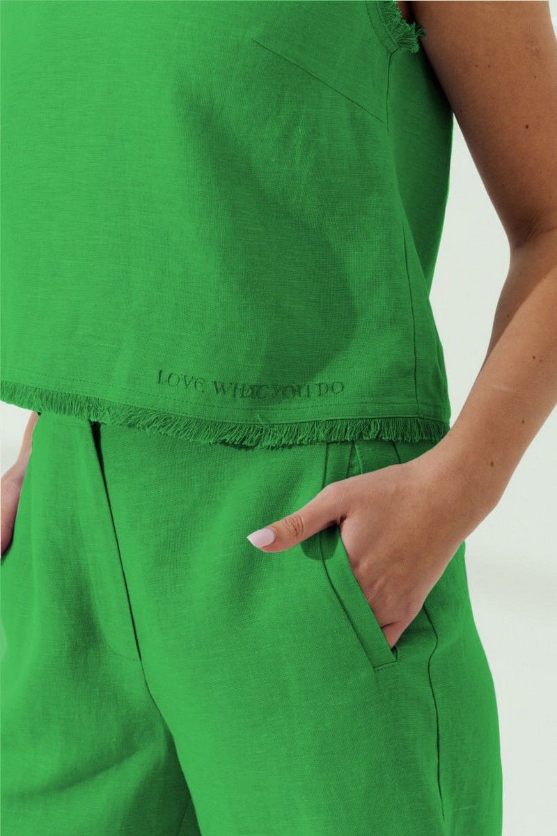 Женский комплект с шортами Prestige 4770 зеленый
