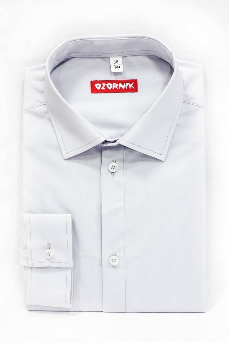 Рубашки с длинным рукавом Nadex 41-019011/202-23 бледно-серый