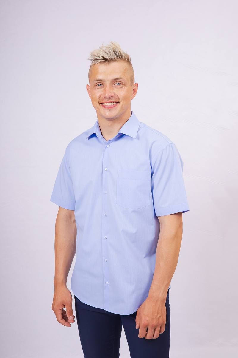 Рубашки с коротким рукавом Nadex 01-036522/203-23_182 голубой