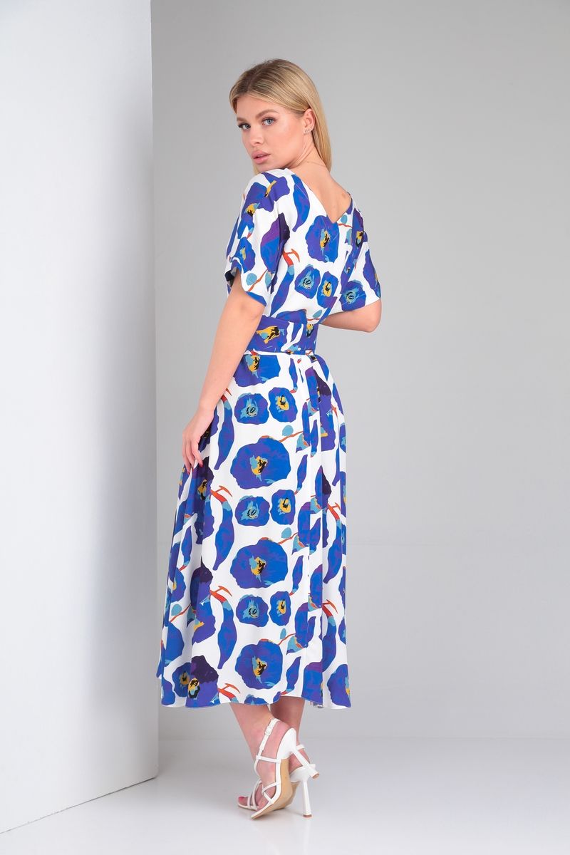 Платья Andrea Fashion 9 молоко-синий
