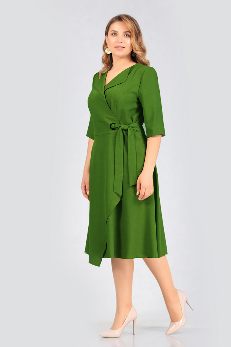 Платье Белтрикотаж 6676 зеленый
