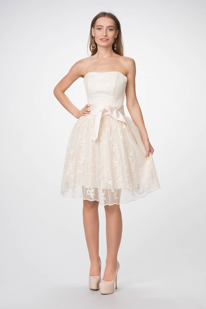 Вечернее платье Lejole 194 белый