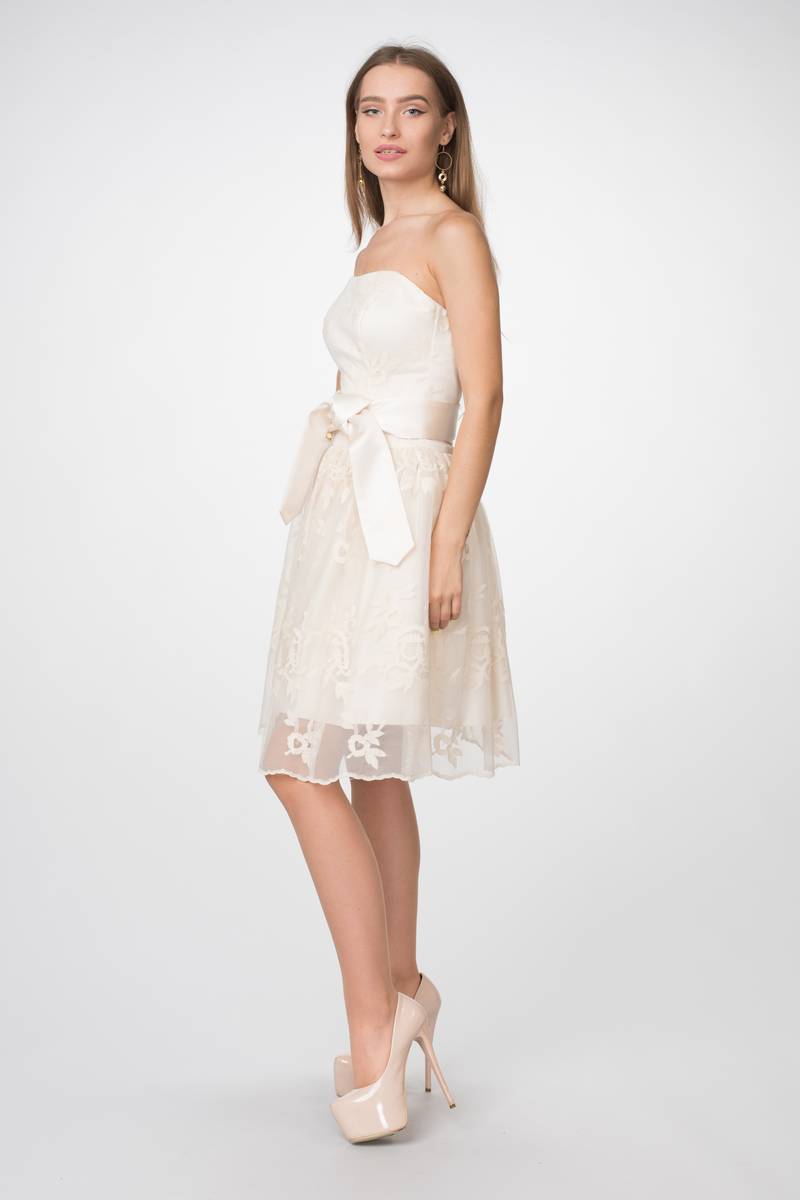 Вечернее платье Lejole 194 белый