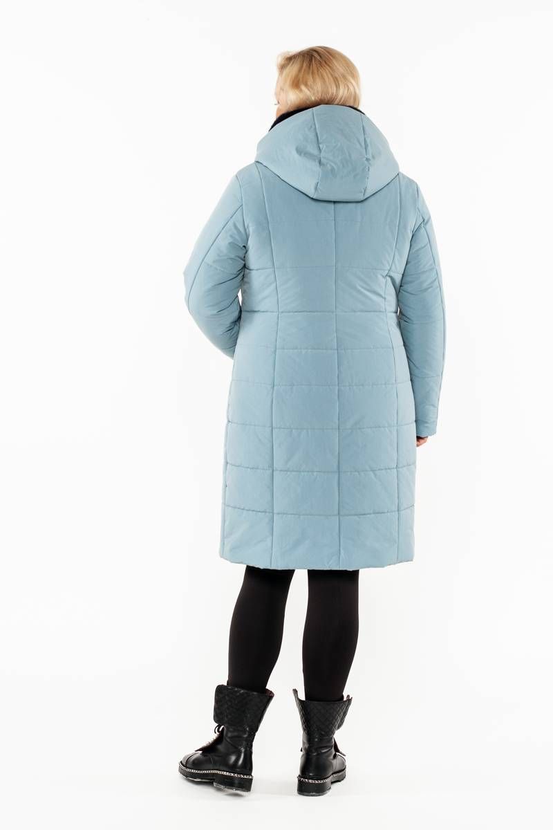 Женское пальто Bugalux 937 164-серо-голубой