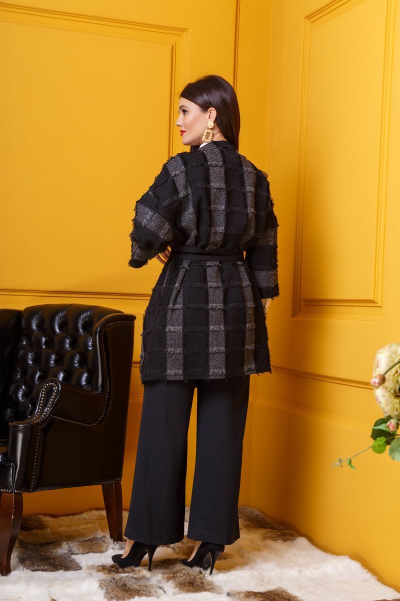 Женское пальто Anastasia 330 черно-серый