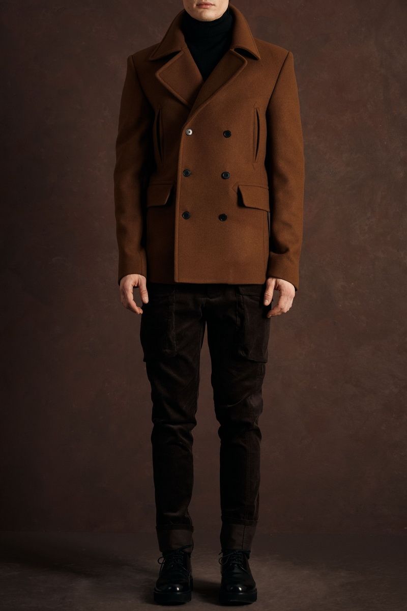 Пальто Lakbi M03 коричневый