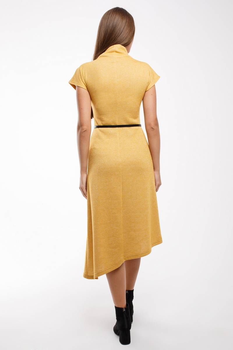 Платье Madech 195338 желтый,серебристый