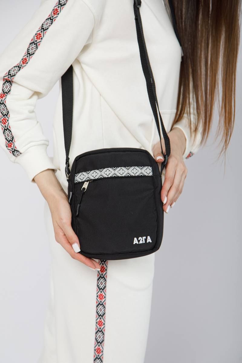 Женская сумка А2ГА J1 черно-белый