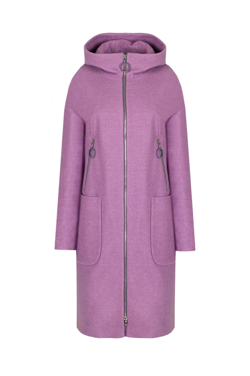 Женское пальто Elema 6-10314-1-164 розовый