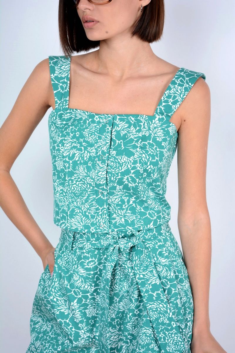 Женский комплект с шортами Patriciа NY15309-08 зеленый,белый
