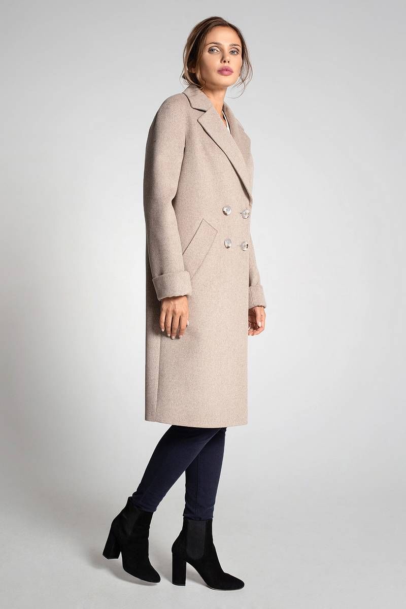 Женское пальто Gotti 183-1у бежевый