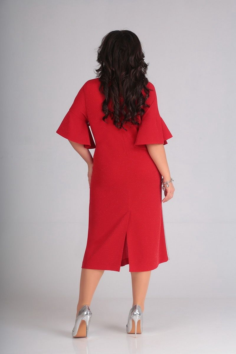 Платье Andrea Style 00125 красное