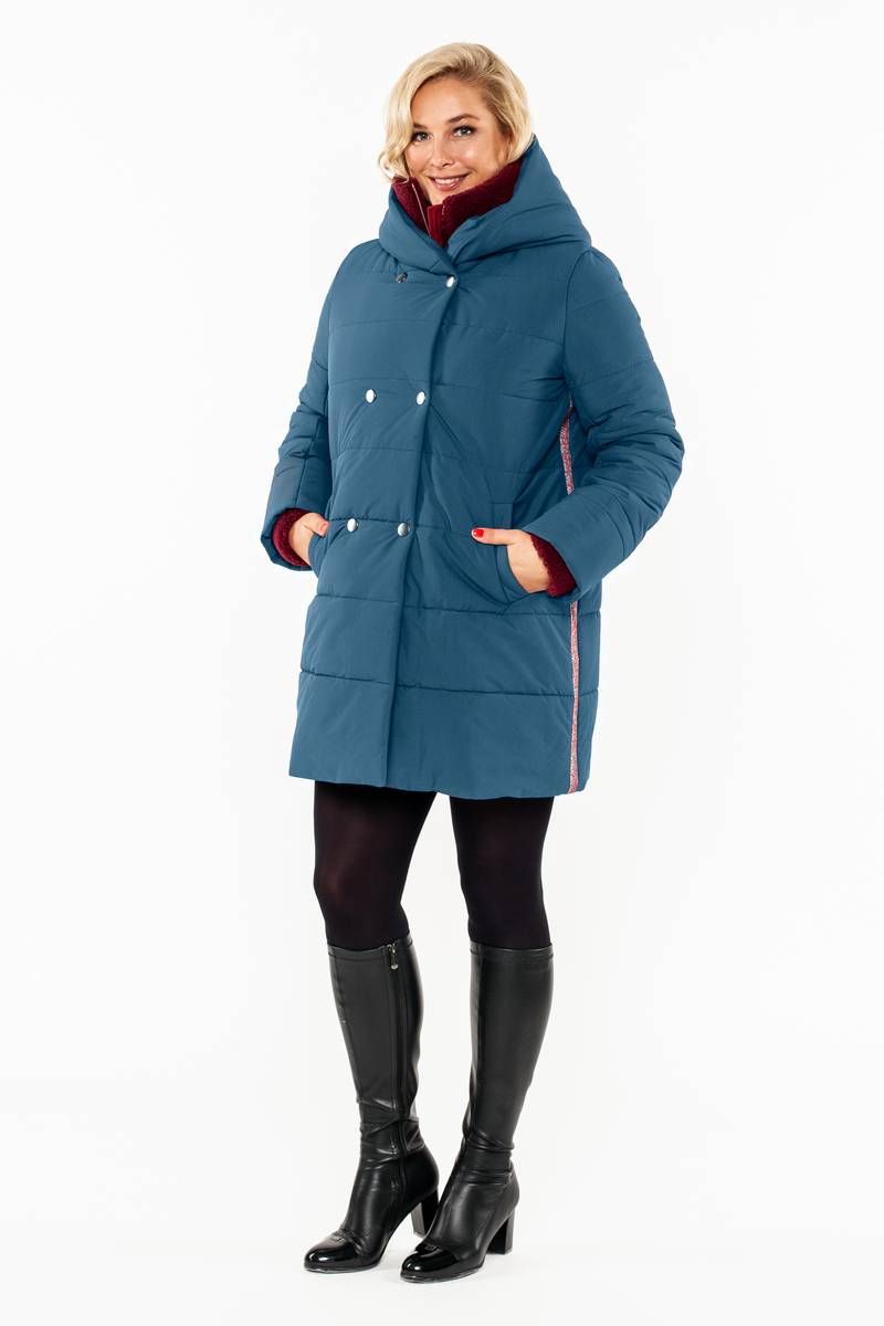 Женское пальто Bugalux 416 164-изумруд