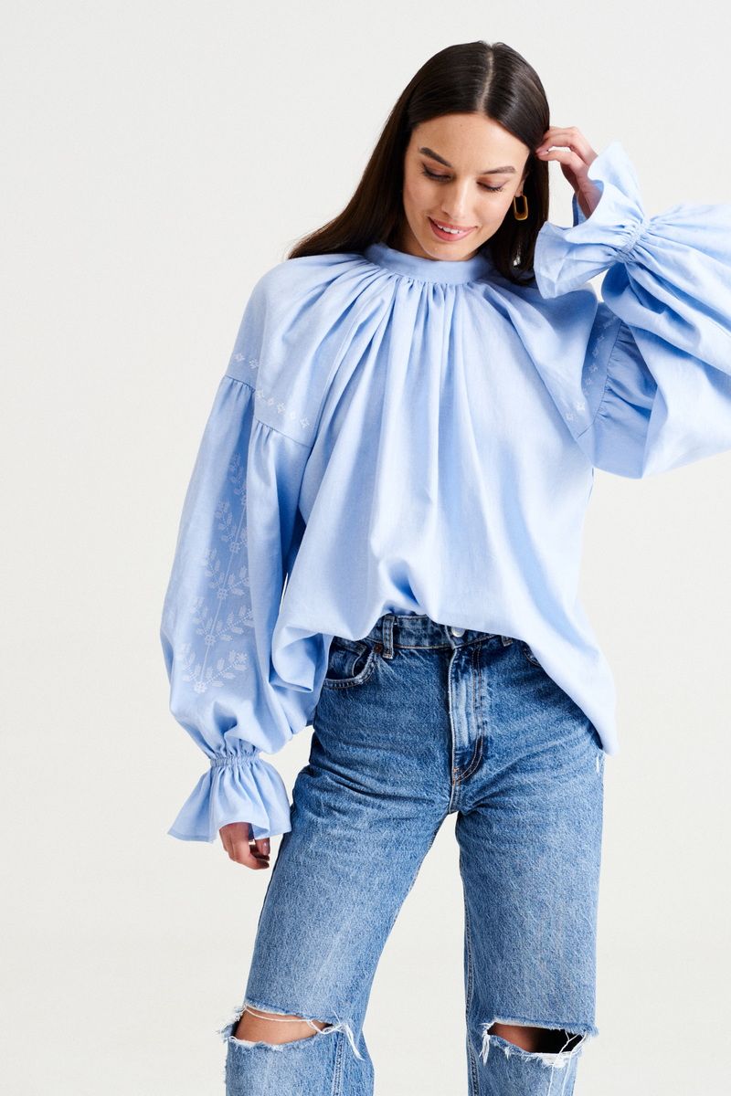 Блузы MUA 46-583-blue