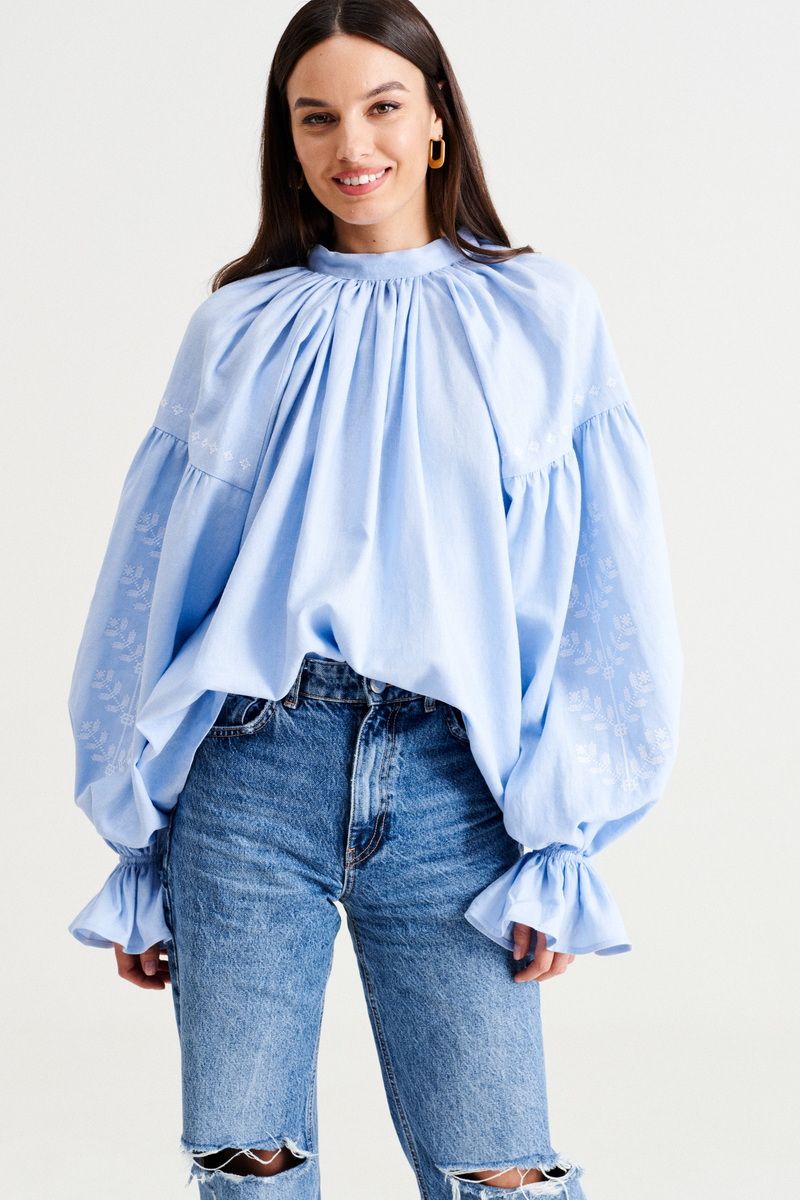 Блузы MUA 46-583-blue