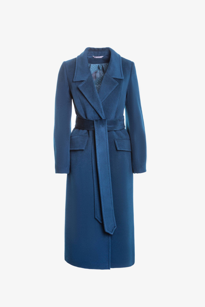 Женское пальто Elema 1-11101-1-170 сине-зелёный