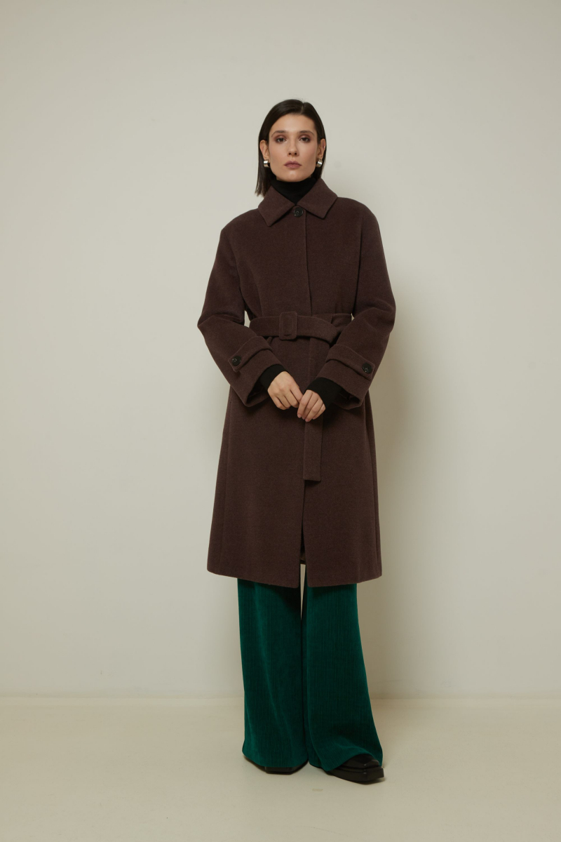 Женское пальто Elema 1-12778-1-164 коричневый