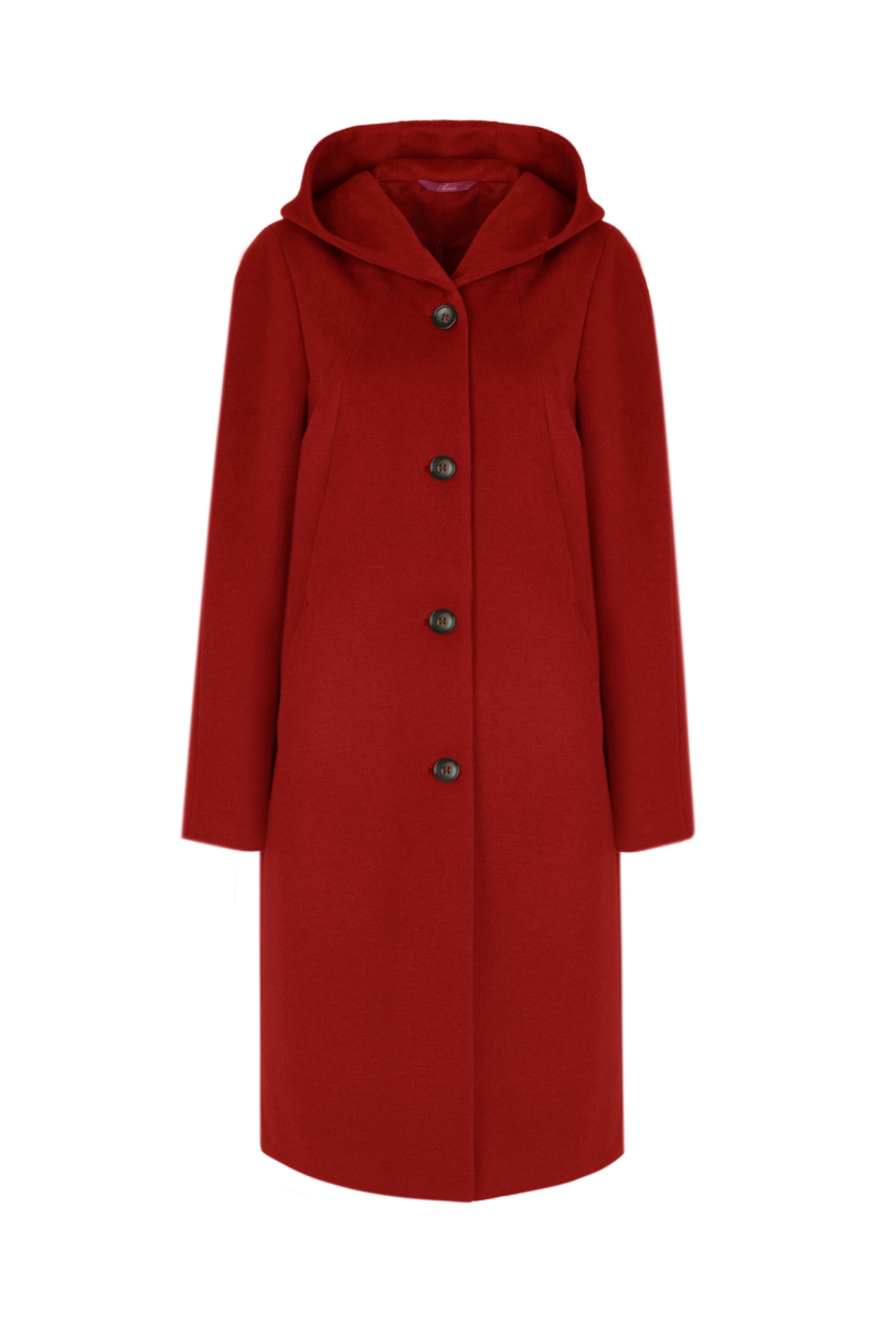 Женское пальто Elema 1-91-170 красный