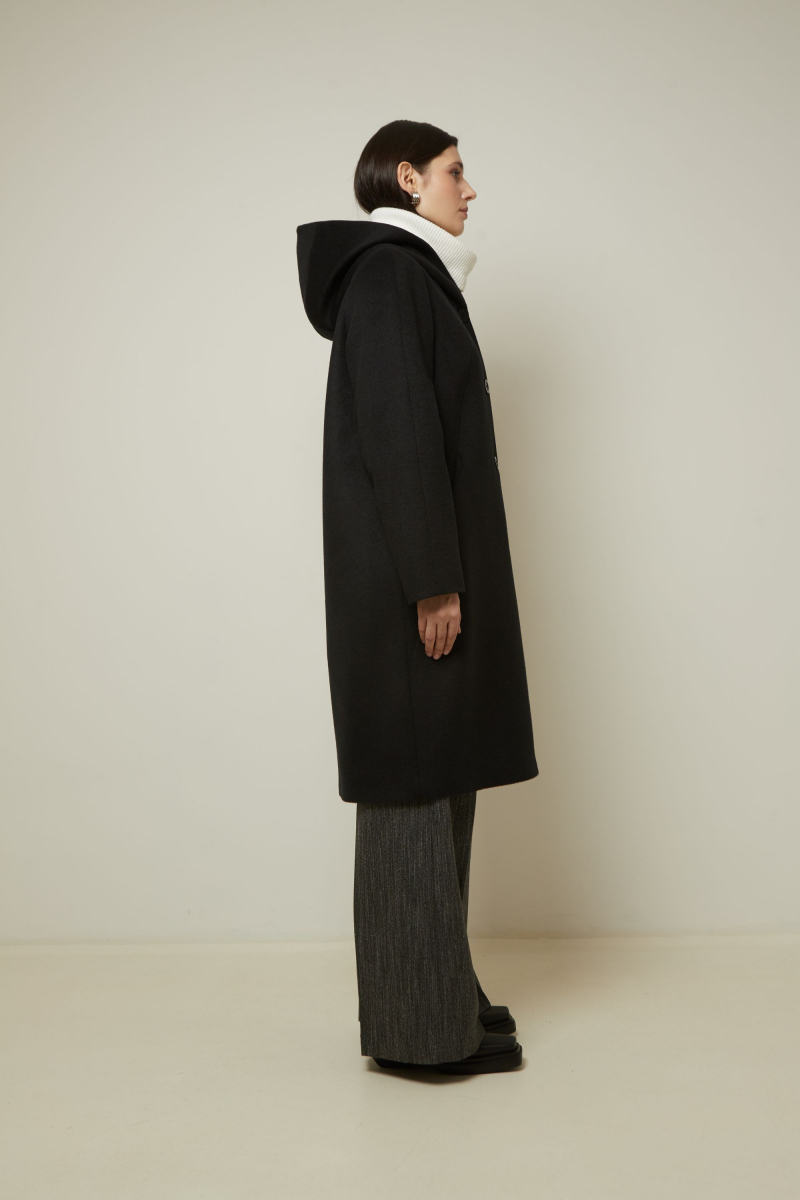 Женское пальто Elema 1-91-170 чёрный