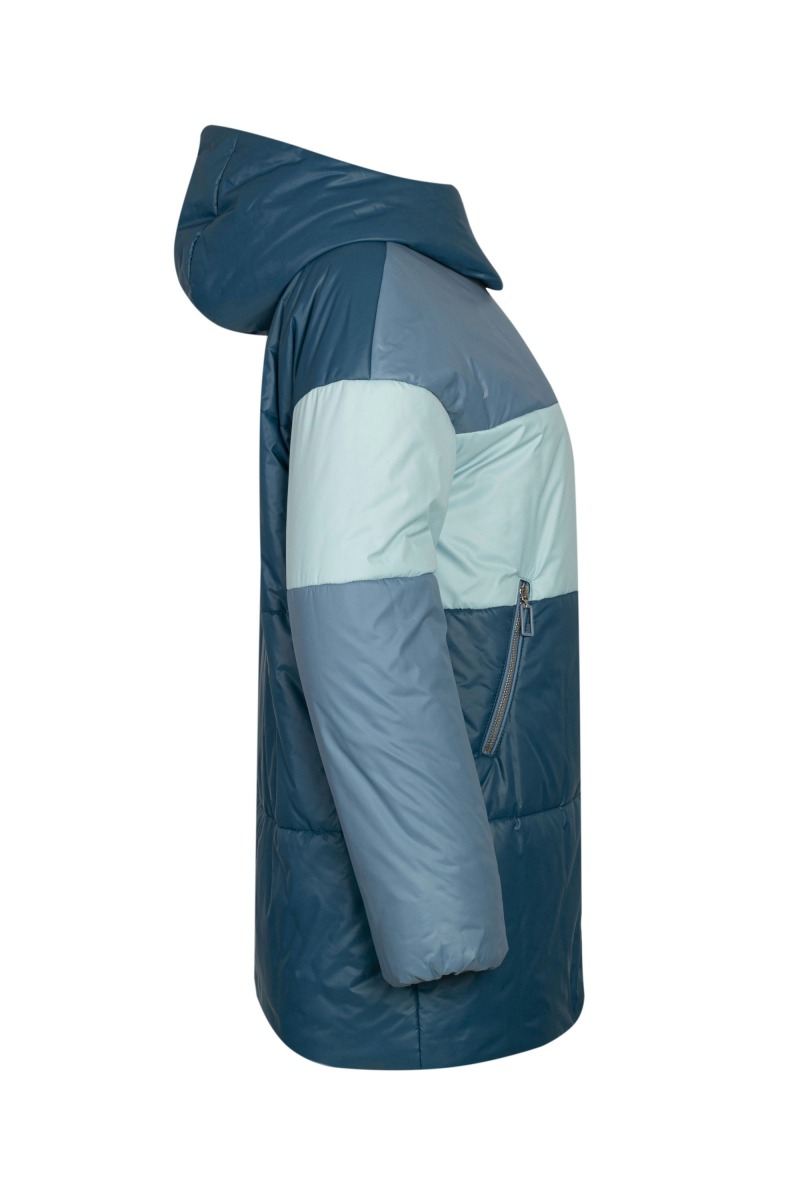 Женское пальто Elema 5-11085-1-164 серо-голубой