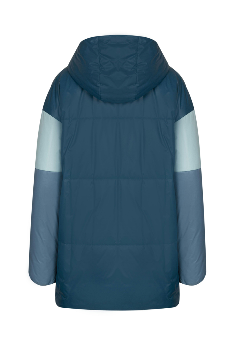 Женское пальто Elema 5-11085-1-164 серо-голубой