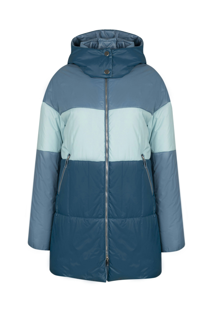 Женское пальто Elema 5-11085-1-170 серо-голубой