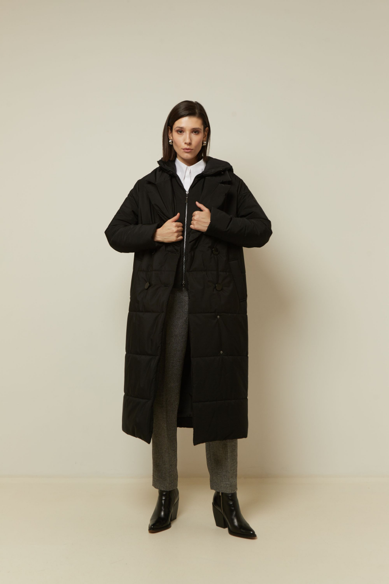 Женское пальто Elema 5-12374-1-170 чёрный