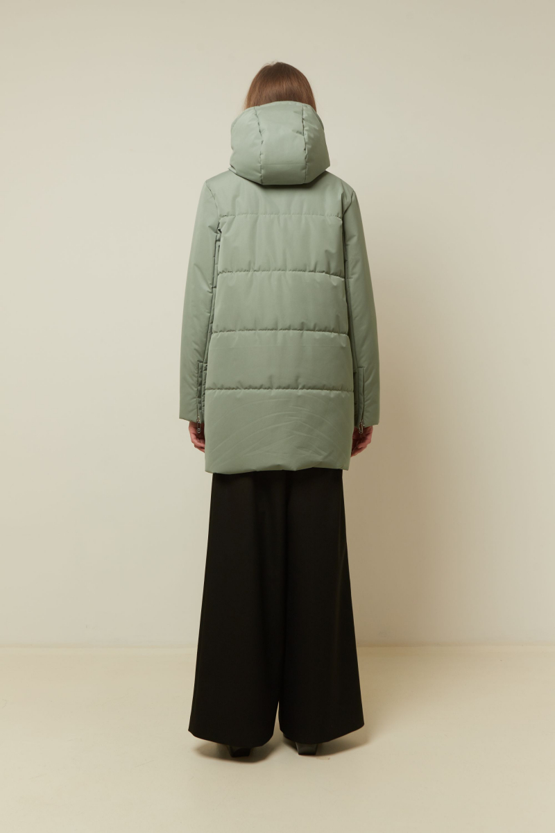 Женское пальто Elema 5-12375-1-164 зелёный