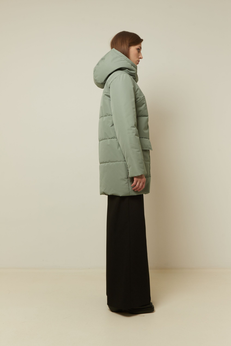 Женское пальто Elema 5-12375-1-170 зелёный