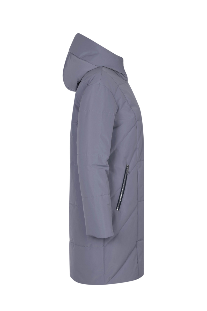 Женское пальто Elema 5-12784-1-164 антрацит/синий