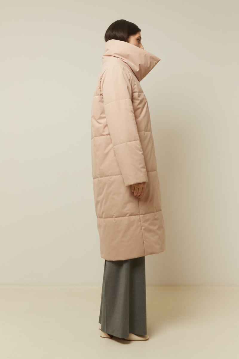 Женское пальто Elema 5-12802-1-164 бежевый