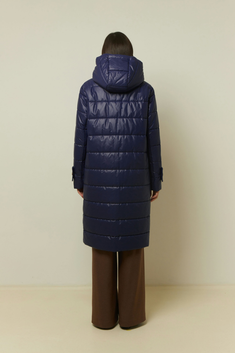 Женское пальто Elema 5-13059-1-164 сине-фиолетовый