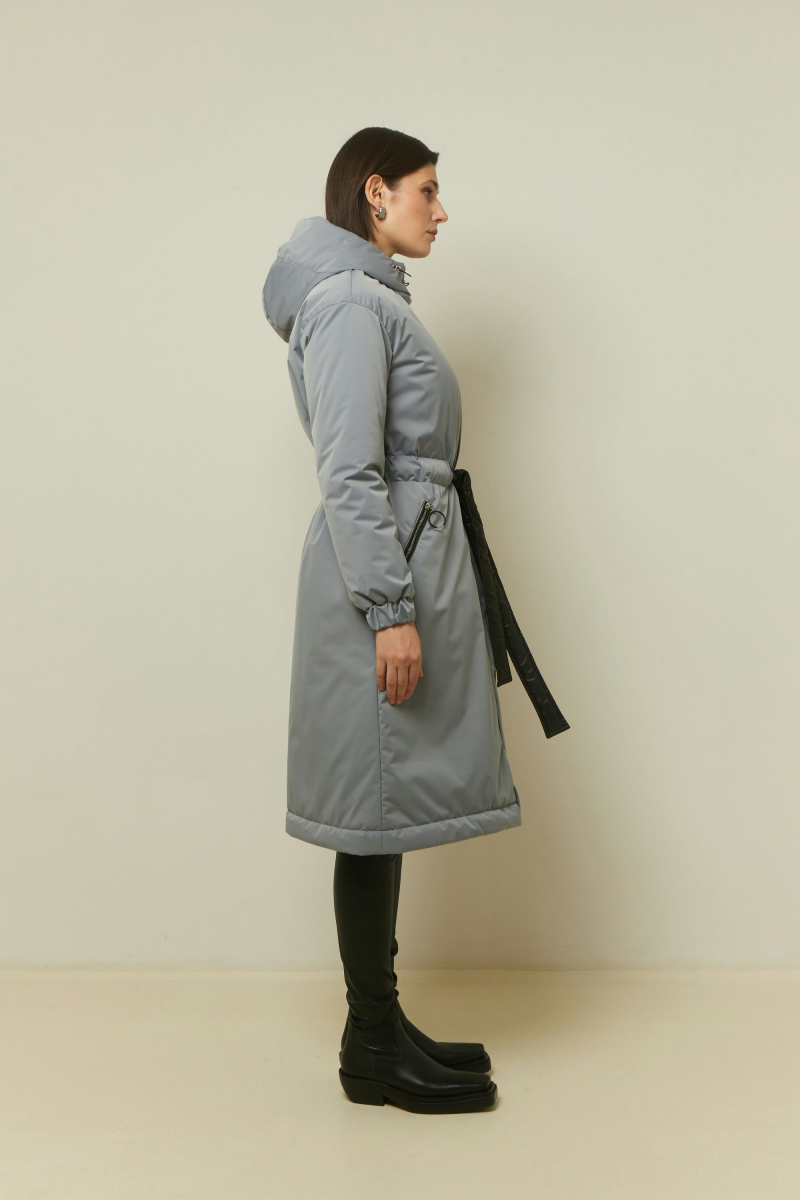 Женское пальто Elema 5-13060-1-164 серый