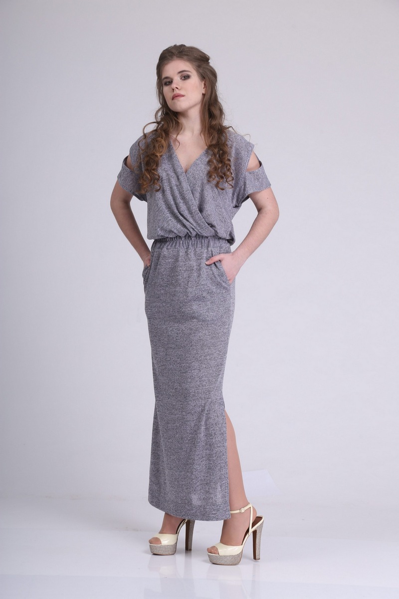 Платье AMORI 9202 серый