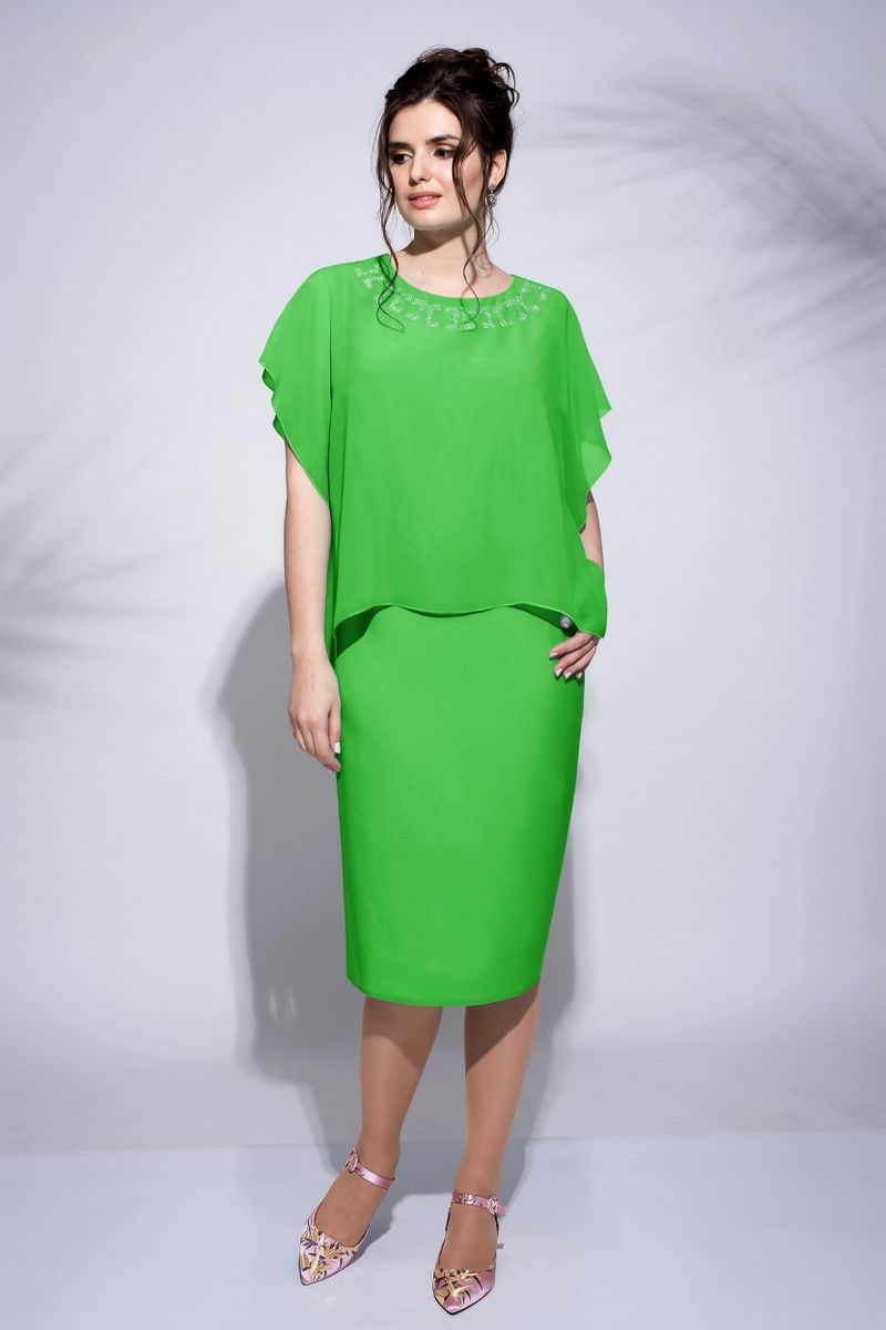 Платье Faufilure outlet С488 зеленый