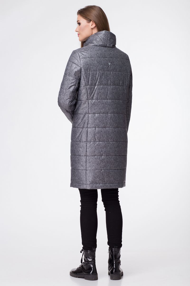 Женское пальто Линия Л А-1691 серый