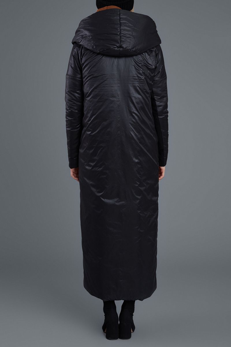 Женское пальто Favorini 41709 черный+хаки
