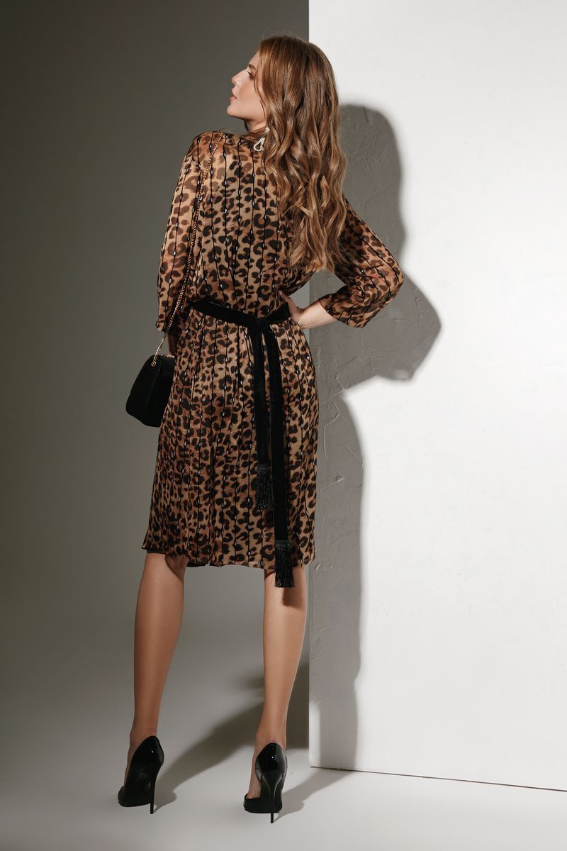 Платье Lokka 558 леопард